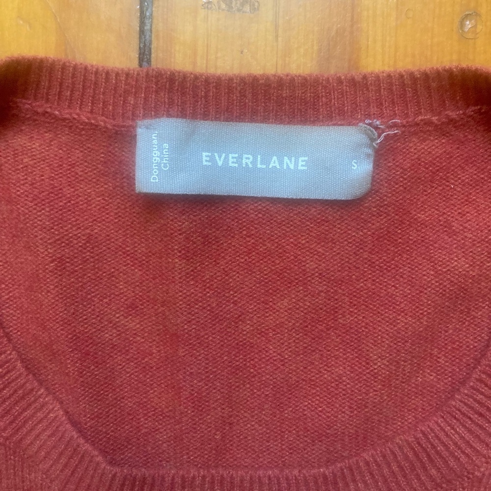 Everlane Cashmere Crew - Burnt Orange - Picture 6 of 10